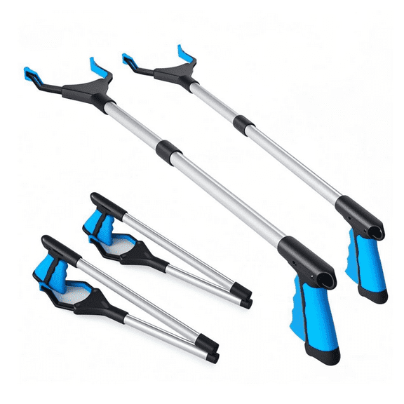2-Pack Grabber Tool, 32" Long Reacher Grabber Pickup Tool, Trash Picker Grabber for Elderly Grab It Reaching Tool, Garbage Picker Upper Grabber, Litter Pick Up Grab Tool, Claw Grabber
