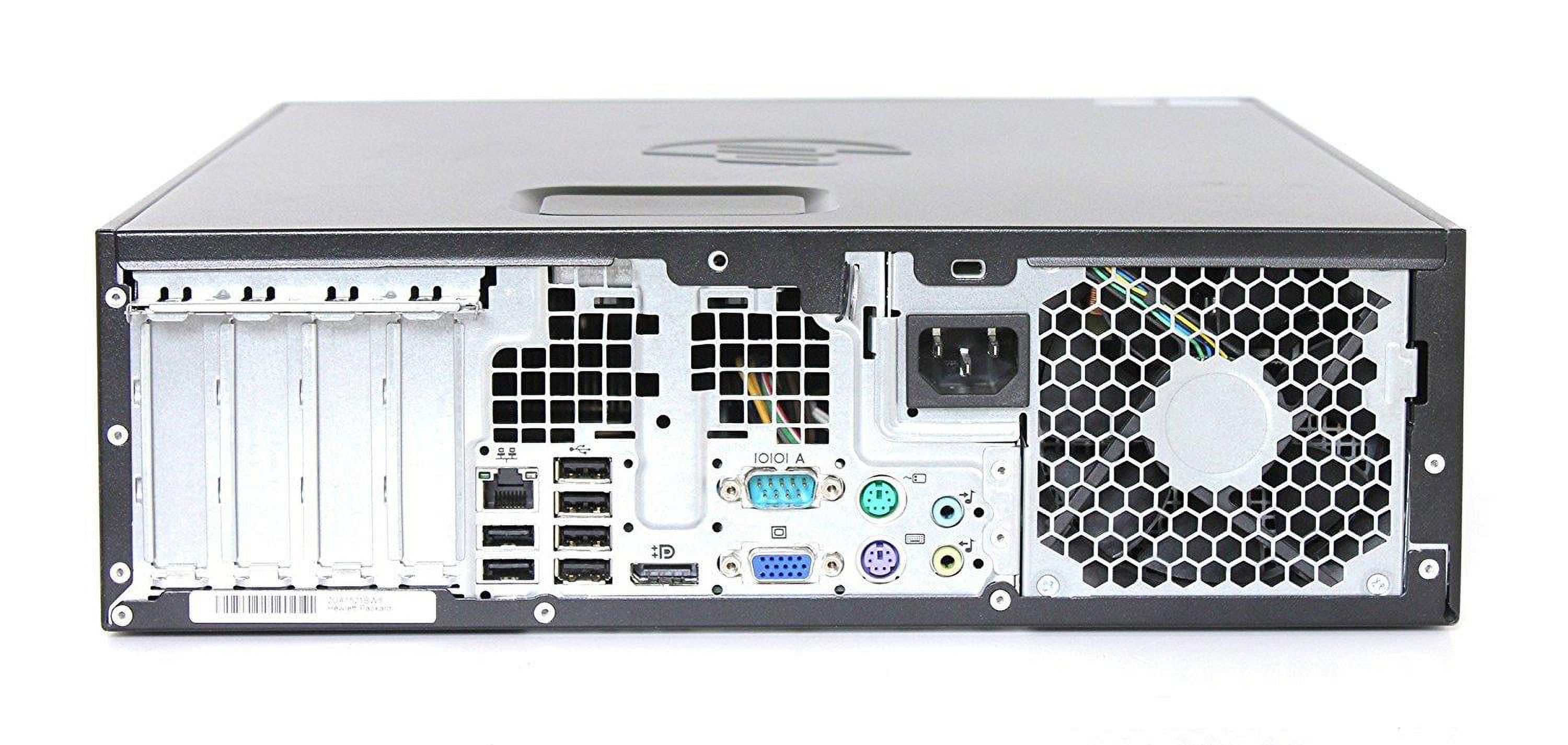 Used HP Compaq 8300 Elite Desktop Computer, Intel Core i7-3770 Processor, 16 GB of RAM, 256 GB SSD, DVD, Wi-Fi, Windows 10 Professional 64-Bit. - image 4 of 5