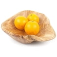 thumbnail image 2 of Cuenco de madera para servir ensalada de frutas Cuencos de raíz tallados a mano Sala de estar Madera real Caramelo 25-29 cm, 2 of 4