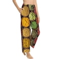thumbnail image 2 of Naloa Spices And Herbs Print Women’s Ultra-Soft Comfy Pajama Lounge Pants with Pockets & Drawstring, 2 of 8