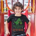 thumbnail image 3 of Tee Hunt The Struggle is Real Youth T-Shirt Funny T-Rex Ugly Sweater Christmas Kids, Black, Large, 3 of 5