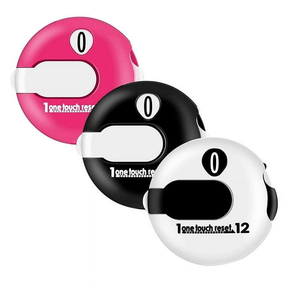 3 Pcs Mini Golf Score Counter Stroke with One Reset Shot Putt Indicator Sport Accessories