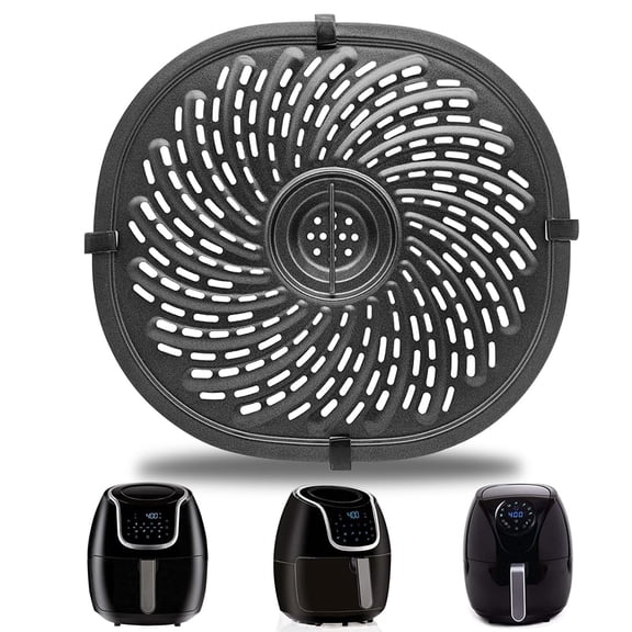 Air Fryer Replacement Tray for PowerXL Vortex 7 QT Air Fryer, 10.3''*9.5'' Air Fryer Replacement Parts Accessories Rack Basket Grill Crisper Pan Plate