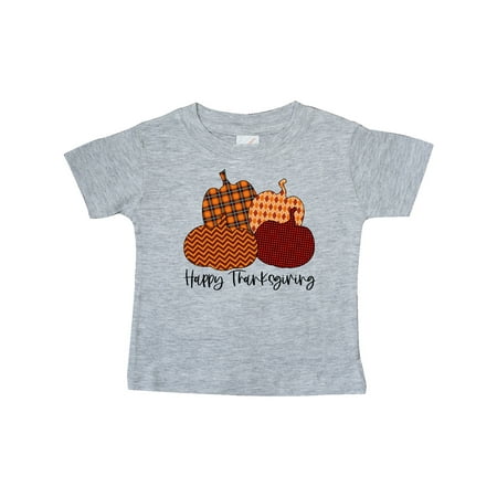 

Inktastic Happy Thanksgiving Cute Pumpkin Patterns Gift Baby Boy or Baby Girl T-Shirt