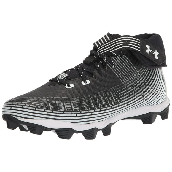 Under Armour Men's Highlight Franchise Football Shoe, Black (003)/White, 11.5