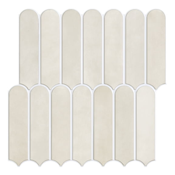 1/10pcs 3D Decorative Tile Stickers, 3D Fish Scale Textures, Matte 30cm x 30cm, Water and Mold Resistant, for Kitchen Bathroom W