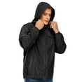 thumbnail image 4 of FUTATA Men's Hooded Raincoat Waterproof Jacket Zip Windbreaker, Raincoat Lightweight Hooded Waterproof Windbreaker Cycling Running Raincoat, 4 of 9