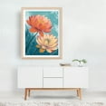 thumbnail image 3 of Serene Lotus Blooms - Illustration Floral Flowers Botanical Watercolor Garden Nature Unframed Wall Art Print 24 x 30 inches, 3 of 4