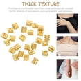 thumbnail image 4 of BRIGHTFUFU 26 Pcs Accessoires de Bijoux Alliage Doré Design Simple pour Collègues, 4 of 8