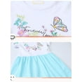 thumbnail image 5 of Emy Dola 2-7T Toddler Girls Cotton Dress Short Sleeve Cartoon Graphic A-Line Dresses for Little Kids - 1Pcs Butterfly, 5 of 7