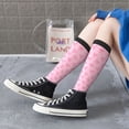 thumbnail image 5 of KLL Pink Bows Print Cool Socks Men's Women's Crew Socks Funny Crazy Novelty Stockings, 5 of 6
