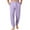 Light Purple, variant on WTOBBY Men's Casual Drawstring Cuffed Pants with Pockets, Soft Home Sleepwear Lounge Pajama Bottoms for Relaxation, Comfortable Fit,Coffee L