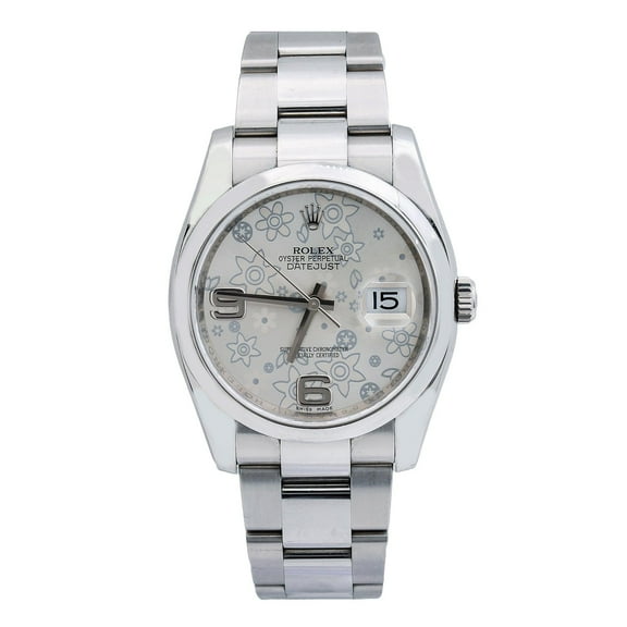 Pre-Owned Rolex Datejust 116200 36MM Silver Dial With Stainless Steel Oyster Bracelet