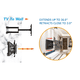Mount Plus MP-L36-600 Long Arm Full Motion TV Wall Bracket with 36 inch ...