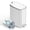 White, variant on KSSKSS 1.6 Gallon/6L Slim Stainless Steel Bathroom Trash Can with Lid, Soft-Close Small Garbage Bin for Narrow Spaces, Black