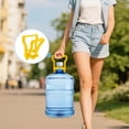thumbnail image 3 of 5 Gallon Water Jug Handle Carrier Purified Water Jug Ergonomic Grip Handle Labor Saving Water Bottle Lift Handle Non-Slip Tilting Proof Water Bottle Carrier for 5 Gallon Bottle Caps, Blue, 1 Pack, 3 of 7