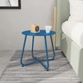 thumbnail image 7 of Decksplore Outdoor Small Side Table, 18-inch Round End Table for Indoor Use, Waterproof Round Tables for Garden, Balcony, Yard (Blue), 7 of 7