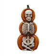 thumbnail image 1 of Linterna De Calabaza De Halloween Estatua De Esqueleto De Calabaza De Resina Brillante Para Accesorios De Fiesta De Halloween Noticed HA037403-00, 1 of 6