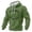 Army Green, variant on Men's St. Patrick's Day Hoodie Shamrock Print Pullover Long Sleeve Sweatshirt