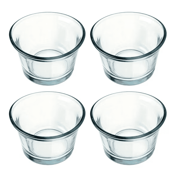 4Pcs Glass Bird Feeder Cups, Outdoor Hanging Bird Feeder Cups for Hummingbirds, Goldfinches, Gardens and Balconies(RL)