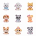 thumbnail image 1 of 9 piezas/Set de figuras de perros lindos de resina | Miniaturas creativas de paisajes de animales pequeños | Simulación de Corgi, Bichon Frise, Shiba Inu, 1 of 5