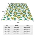 thumbnail image 3 of Cauagu Avocado Sleeping Pattern Flannel Bed Blankets,Fleece Blanket Comfortable Air Conditioning Blanket for Sofa Bed Travel Couch & Living Room -80"x60", 3 of 8