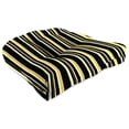 thumbnail image 4 of Jordan Manufacturing 18" x 18" Ripley Lemon Yellow Stripe Square Tufted Contoured Outdoor Wicker Seat Cushion (2 Pack), 4 of 9