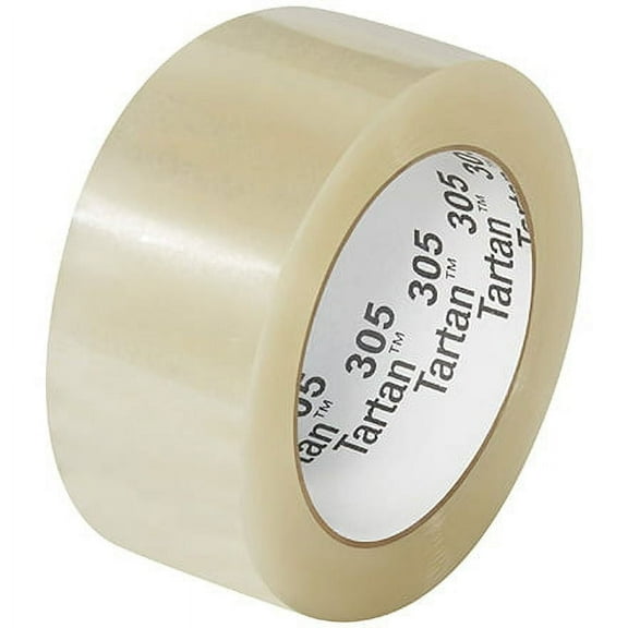 Case of 36: 2" x 110 yds. Clear 3M™ 305 Carton Sealing Tape, 1.8 Mil Thickness