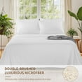 thumbnail image 6 of SONORO KATE 6 Pieces Bed Sheet Set, 1800 Series Soft Microfiber California King Sheets with 16" Deep Pocket, White, 6 of 7