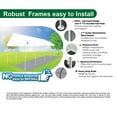 thumbnail image 4 of King Canopy Universal 10ft x 27ft, 1 3/8-inch Powder Coated Steel Frame, 10 Leg, 180gsm Polyethylene White Cover, 4 of 9
