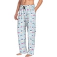 thumbnail image 2 of Xecao Rabbit In The Rain Men's Straight Lounge Pajama Pants: The Ultimate in Comfortable Sleepwear, 2 of 9