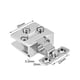 thumbnail image 3 of Bisagra de cristal abrazadera ajustable para la puerta de 5-8mm de grosor 4pcs, 3 of 4