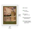 thumbnail image 2 of Font-Romeu - South of France - Chemins de Fer du Midi Railway - Vintage Travel Poster by Tony George Roux c.1923 - Japanese Unryu Rice Paper Art Print (Unframed) 17 x 22 in, 2 of 4