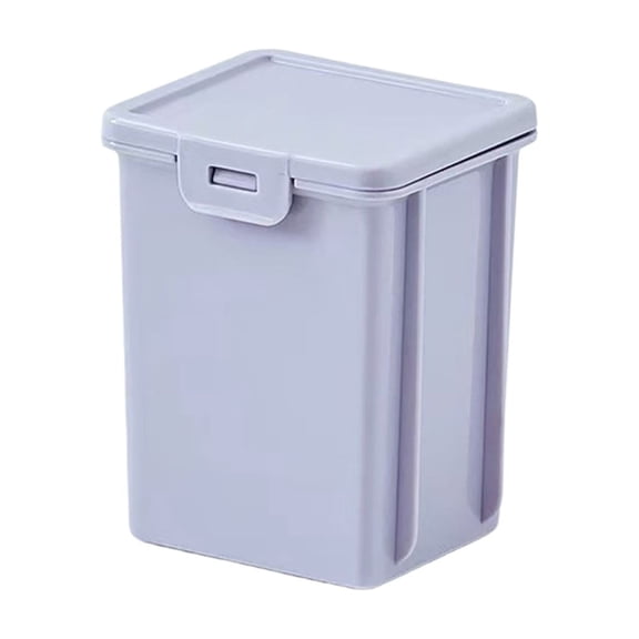 Tepsmf Macaron Color Rectangular Storage Box with Lid Desktop Plastic Small Organizer Container for Pens Crafts Desk Supplies