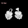 thumbnail image 3 of Uxcell 10 Set Chinese Closure Buttons Chinese Knots Frog Buttons Handmade Sewing Fasteners, White, 3 of 6