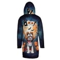 thumbnail image 2 of Happy Halloween Vampire Cavalier King Charles Spaniel BOO with Pumpkins Fun and Spooky All Over Print 3D Hooded Duffle Toggle Coat Dog Lover Gifts - 00018, 2 of 6