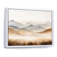 thumbnail image 2 of Designart "Tranquil Mountain Majesty II" Landscape Mountains Floater Framed Wall Art Living Room, 2 of 5