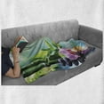 thumbnail image 6 of Spa Soft Flannel Fleece Throw Blanket, Symbolic Features Candle and Bamboos Tranquil and Thoughtful Life Nature Print, Cozy Plush for Indoor and Outdoor Use, 70" x 90", Multicolor, by Ambesonne, 6 of 6