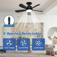 thumbnail image 4 of Socket Fan Light with Remote and App Control 22inch Ceiling Fan for E26 Base with Dimmable LED, 3 Color Temperatures, 1500 Lumens for Garage, Bedroom, Kitchen, 4 of 7