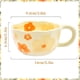 thumbnail image 4 of Elegant Floral Ceramic Mug Coffee Cup with Flower Decorations, 250ml Spring Drinkware for Home Decor,A, 4 of 5