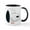 White/Black Inside, variant on CafePress - Peanuts Snoopy Emoji - 11 oz Ceramic Mug - Novelty Coffee Tea Cup
