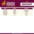 thumbnail image 2 of Metrix Premium Chassis Parts - 2 PC Rear Sway Bar Stabilizer End Link Kit Fits 97-11 Dodge Dakota, 06-09 Mitsubishi Raider, 97-06 Jeep TJ, 97-06 Wrangler, Replacement K80244, 2 of 8