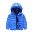 thumbnail image 3 of Popvcly 1-7 Years Little Girls Winter Autumn Cotton Warm Jacket Coat Toddler Solid Rabbit Hooded Outwear, 3 of 3