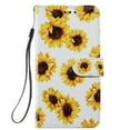 thumbnail image 3 of Galaxy S23 Wallet Cover Case for Samsung Galaxy S23 6.1" 2023, Allytech PU Leather Anti-Shock Folio Kickstand Magnetic Closure Detachable Lanyard Strap Card Slots Case for Samsung S23, Sunflower, 3 of 3
