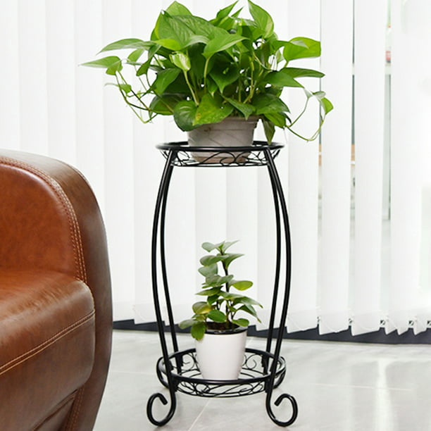 Wrought Iron Metal Plant Stand Flower, Wrought Iron Plant Stand With Shelves