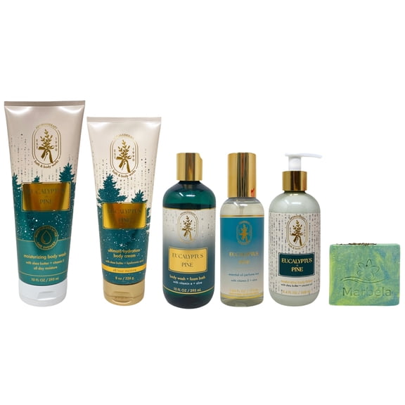 Bath & Body Works Aromatherapy Eucalyptus Pine Moisturizing Body Wash, Ultimate Hydration Body Cream, Body Wash & Foam Bath, Essential Oil Mist and Body Lotion with a Fresh Forest Bar Soap