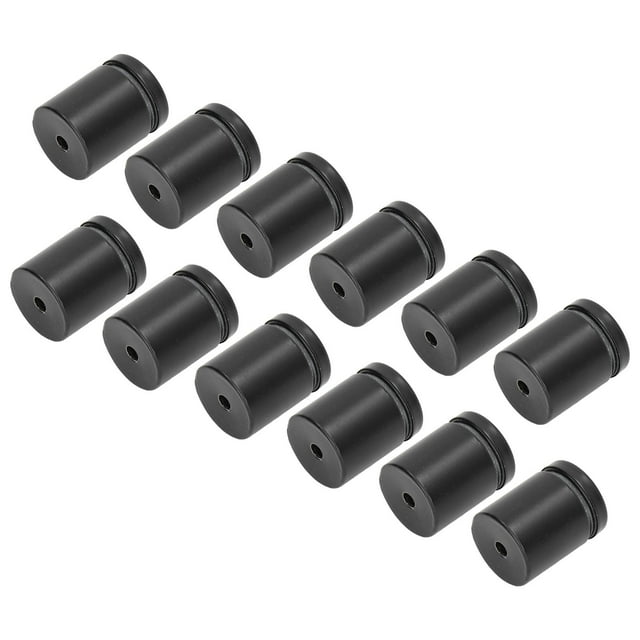 Wall Mounted Standoff Nails, Stainless Steel Wide Application 12PCS Matte Black Exterior Advertising Nails For Aluminum