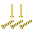 thumbnail image 1 of Unique Bargains Brass Hex Bolts, 5/16-18x1-1/2' 5 Pack Fully Thread Grade 4.8 Machine Screws, 1 of 4