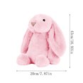 thumbnail image 2 of Bunny Stuffed Animal, 16.93in Cute Rabbit Plush, Home Decor Gift Soft Bunny Plush Long Ear Stuffed Animal (Khaki), 2 of 6