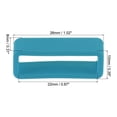 thumbnail image 2 of Uxcell Watch Band Strap Loops Silicone Watch Holder Keeper for 22mm Width Watch Band, Turquoise Blue 4 Pack, 2 of 5